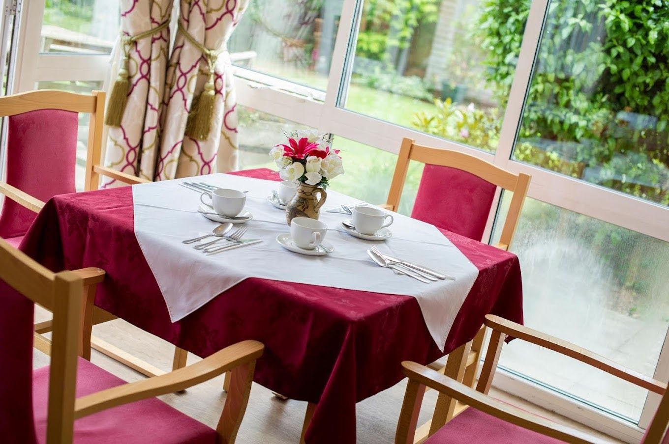 Dining Room at Birchwood Care Home in Clayhall, Essex