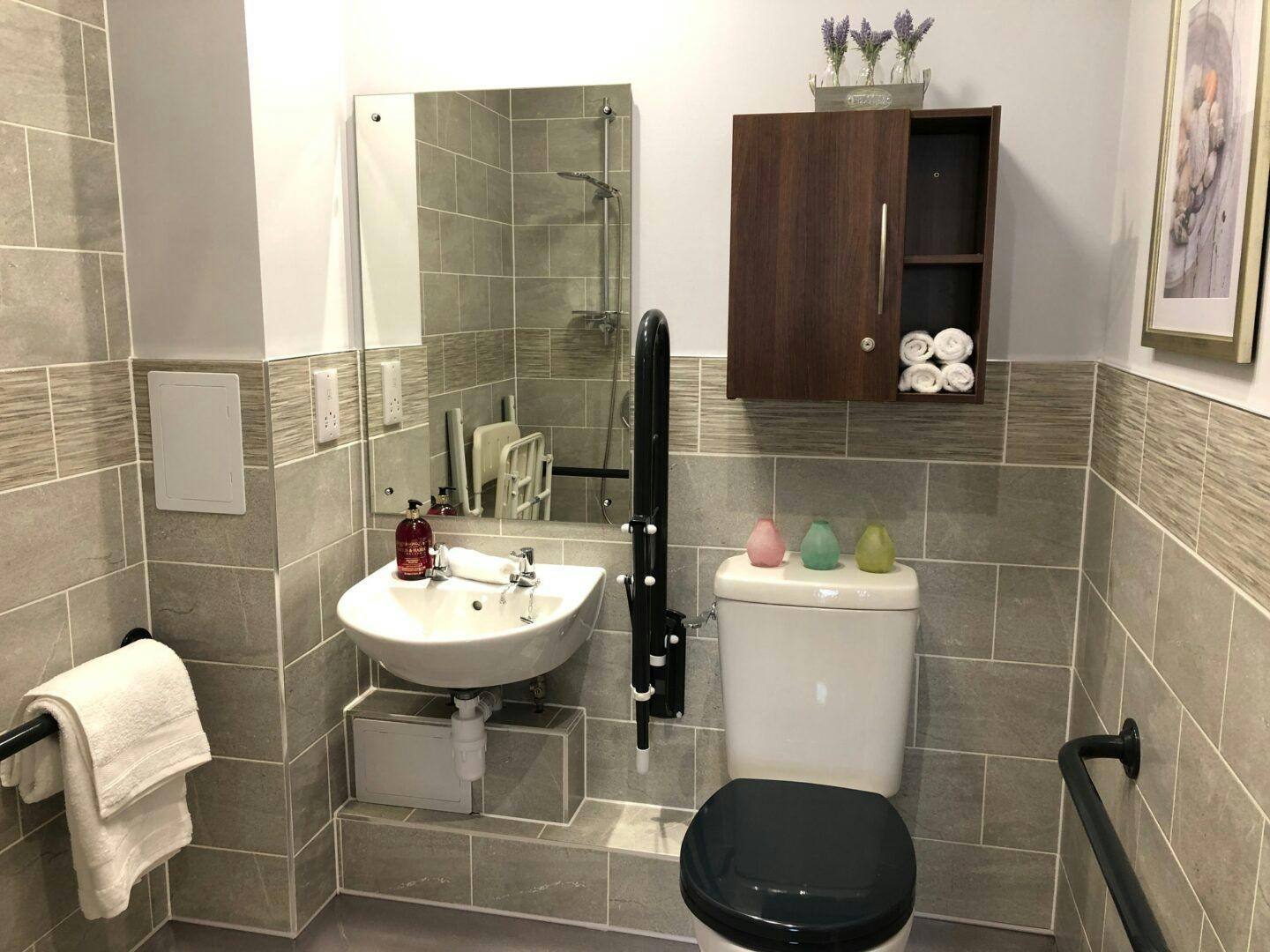 Bathroom at Bishop's Cleeve Care Home in Cheltenham, Gloucestershire