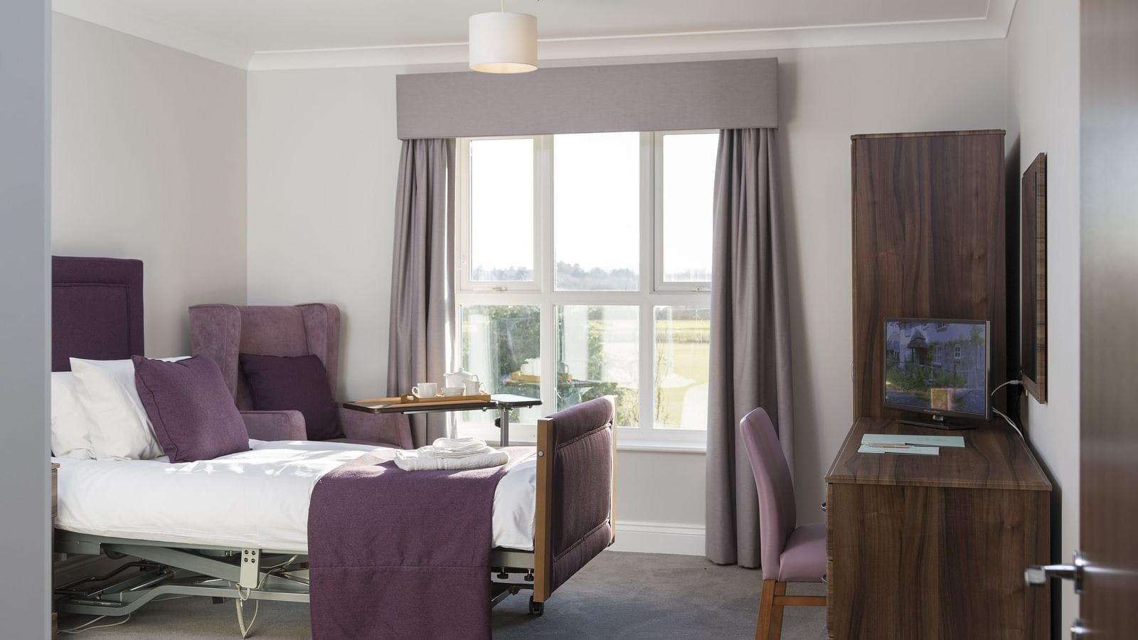 Bedroom at Blenheim Court Care Home in Liss, East Hampshire