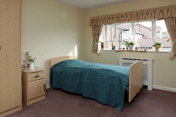 Bedroom at Bowerfield House Care Home in Stockport, Greater Manchester