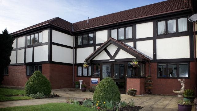 Exterior of  Bowerfield House Care Home in Stockport, Greater Manchester
