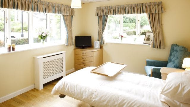 Bedroom at Bowerfield House Care Home in Stockport, Greater Manchester