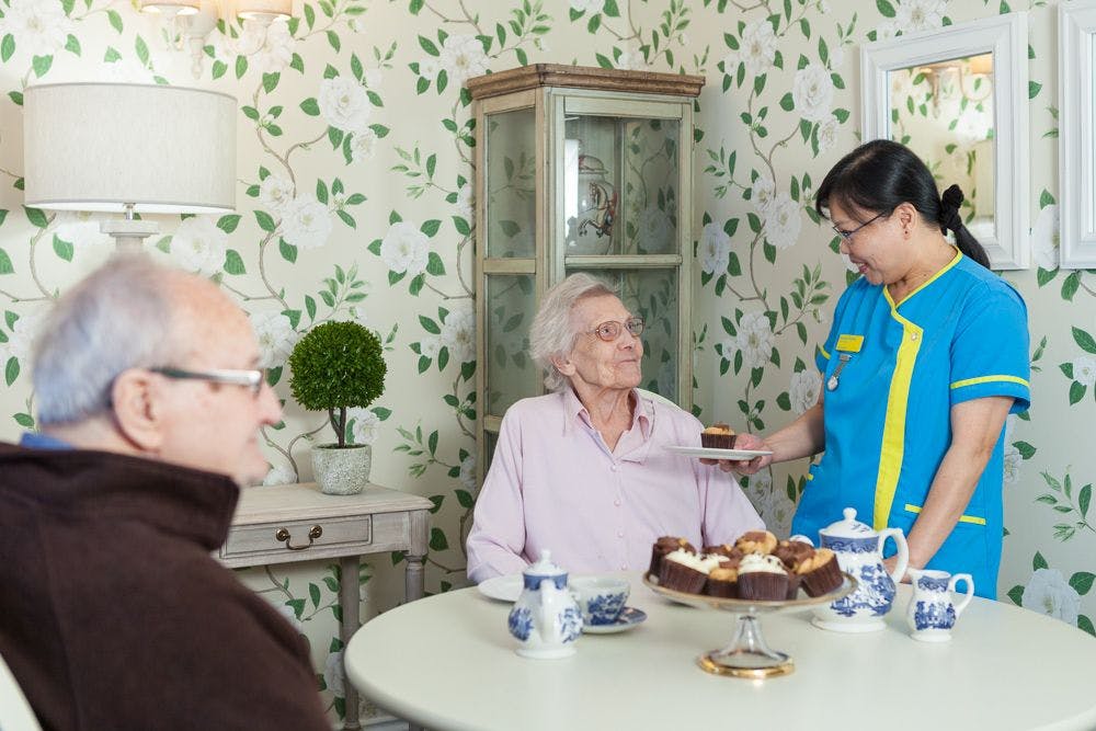Residents at Mill House Care Home in Witney, Oxfordshire
