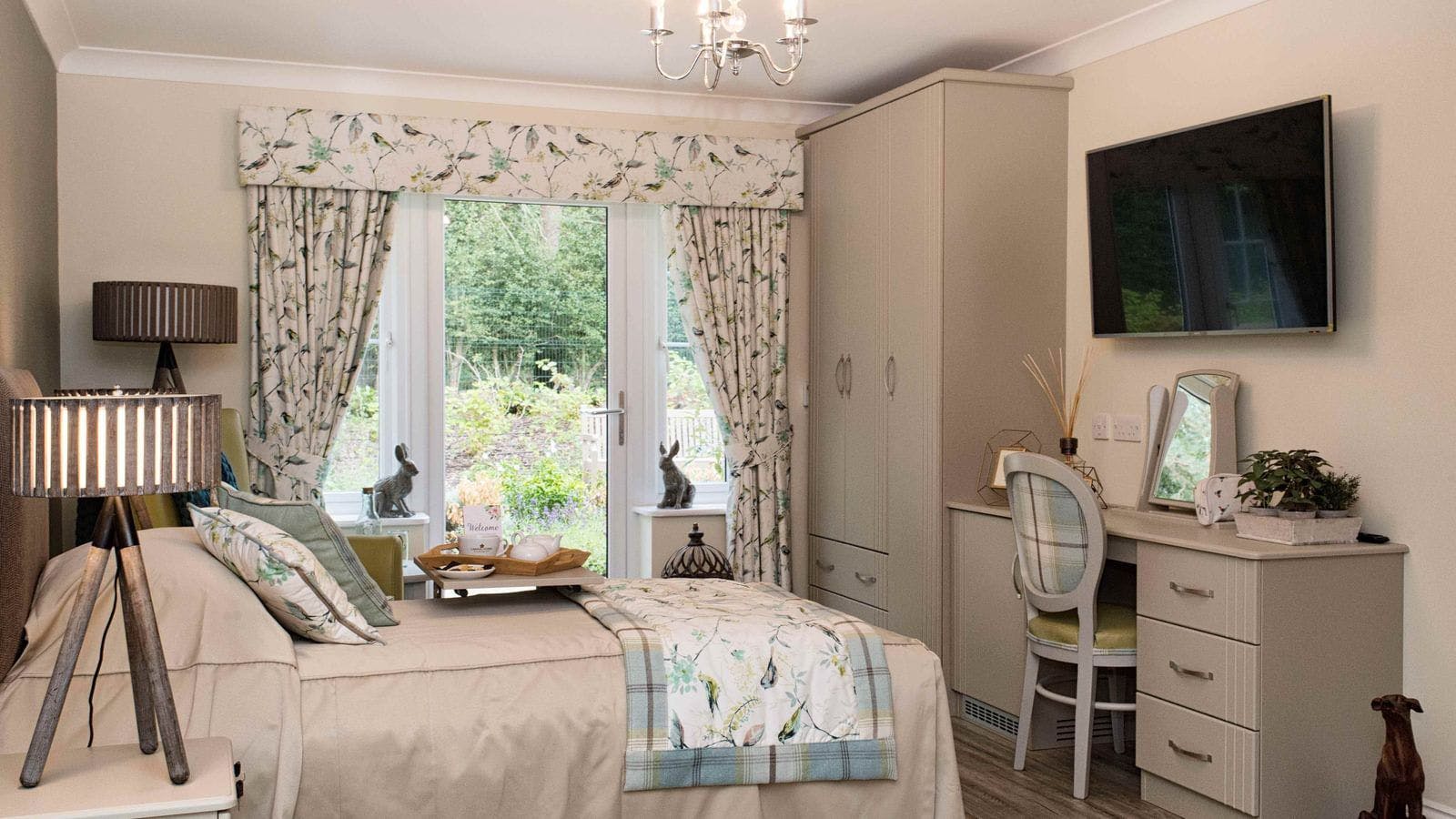 Bedroom at Broadbridge Care Home in Horsham, West Sussex