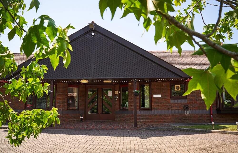 Exterior of Broadwater Lodge care home in Godalming, Surrey