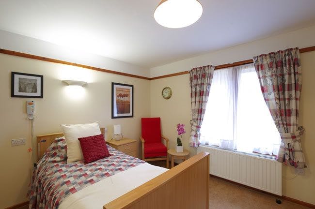 Bedroom of Broadwater Lodge care home in Godalming, Surrey