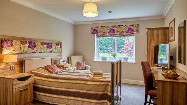 Bedroom at Brunel House Care Home in Corsham, Wiltsire