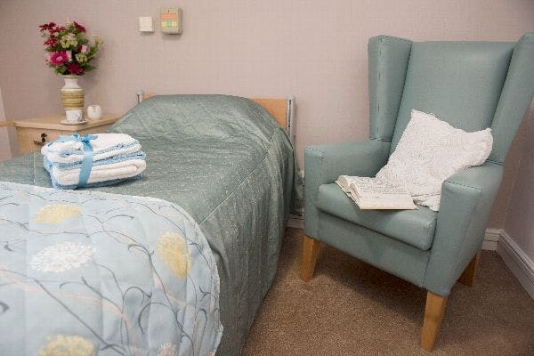 Bedroom at Westcombe Park Care Home in London, England