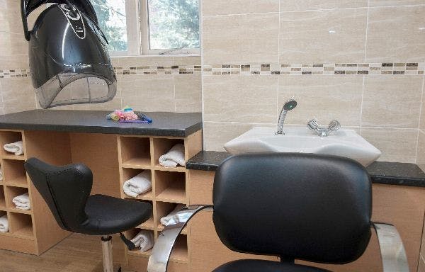 Salon at Westcombe Park Care Home in London, England