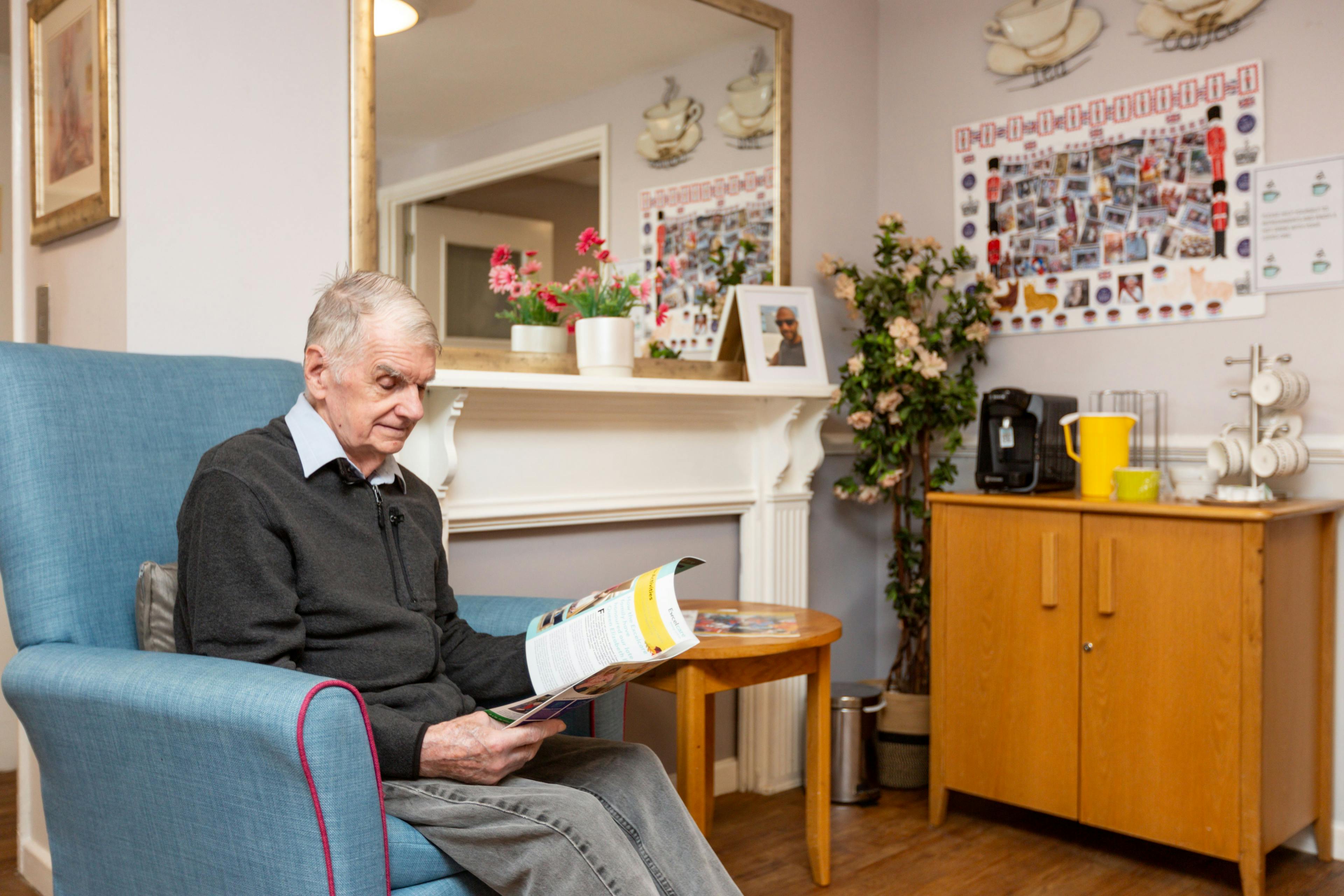 Resident at Buchan House care home in Cambridge