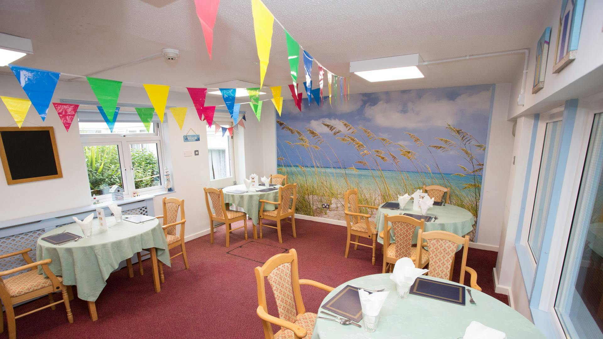 Dining Room at Buckland Court Care Home in Amesbury, Wiltshire