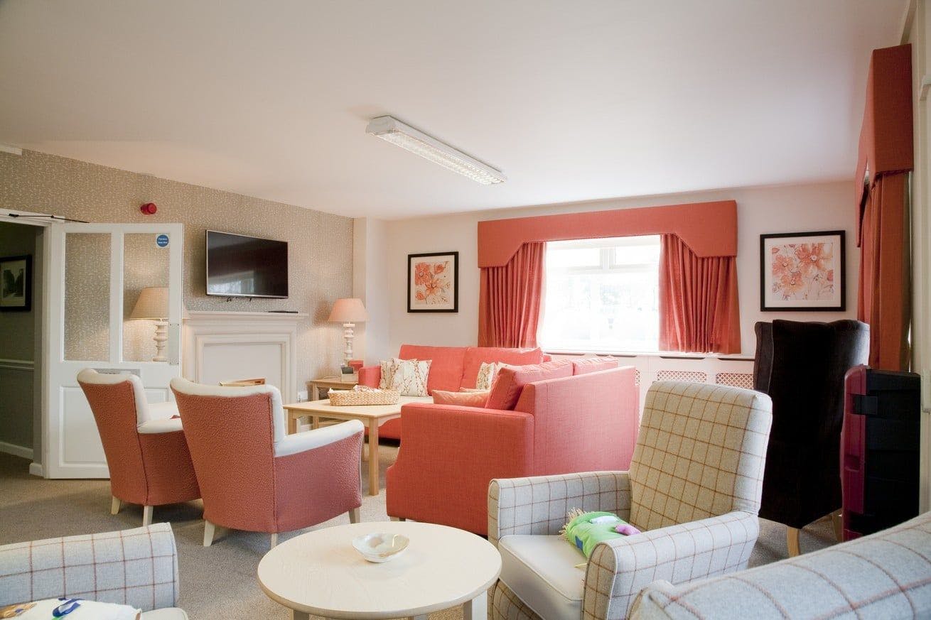 Communal Lounge at Bucklow Manor Care Home in Knutsford, Cheshire East