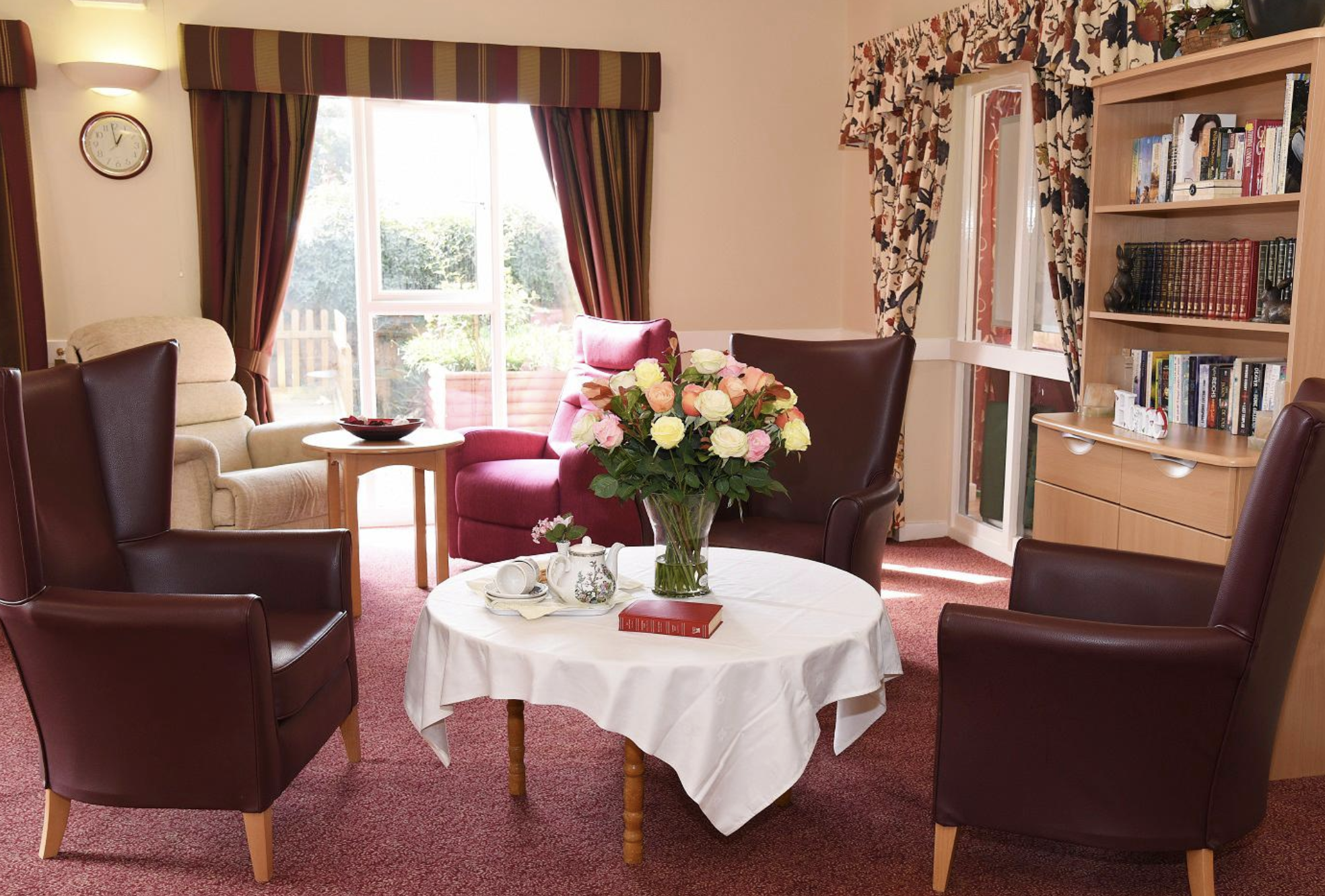 Lounge of Ashby Court care home in Ashby-de-la-zouch, Leicestershire
