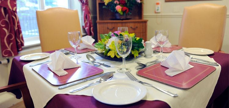 Dining Room at Beacher Hall Care Home in Reading, Berkshire