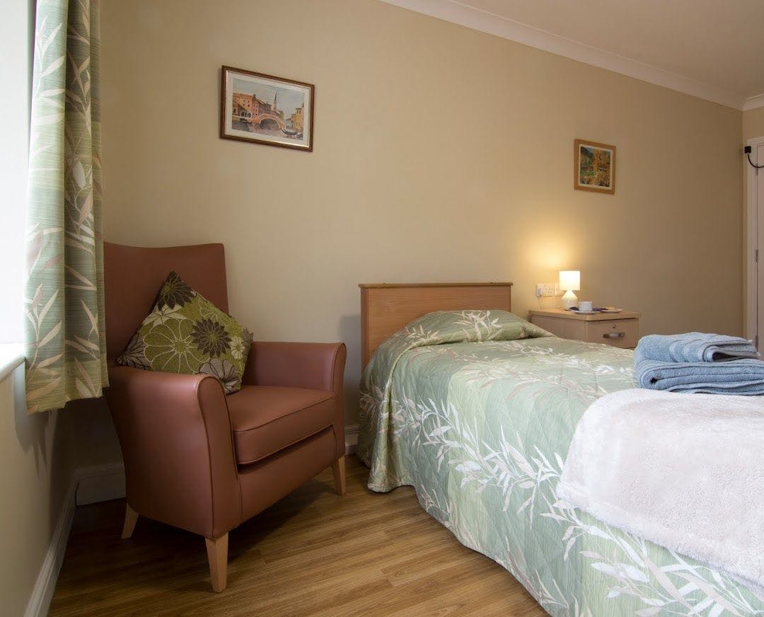 Bedroom at Canning Court Care Home in Stratford-upon-Avon, Warwickshire