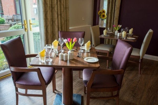 Dining Room at Edmund House Care Home in Scunthorpe, North Lincolnshire