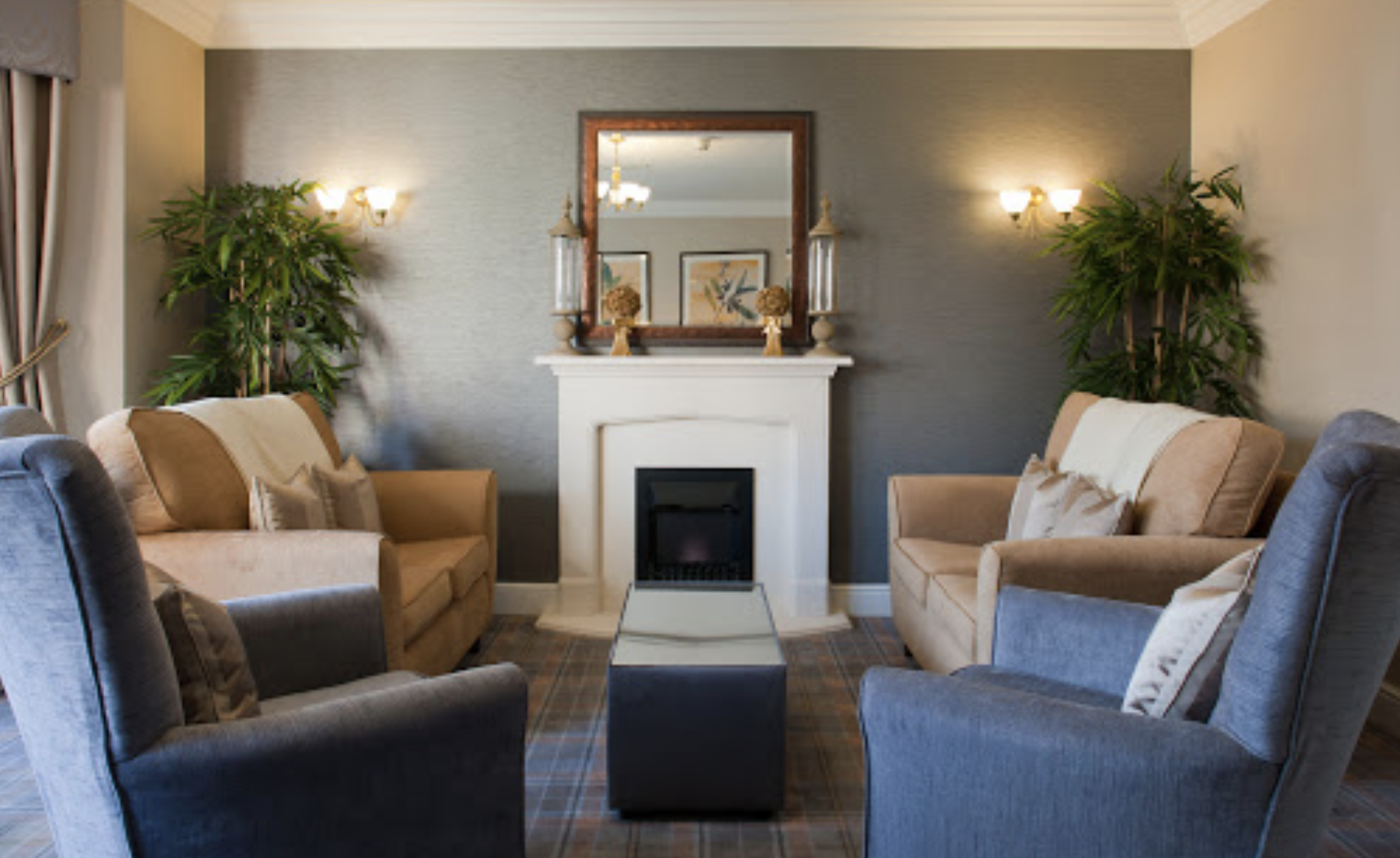 Communal Lounge at Ridley Park Care Home in Blyth, Northumberland