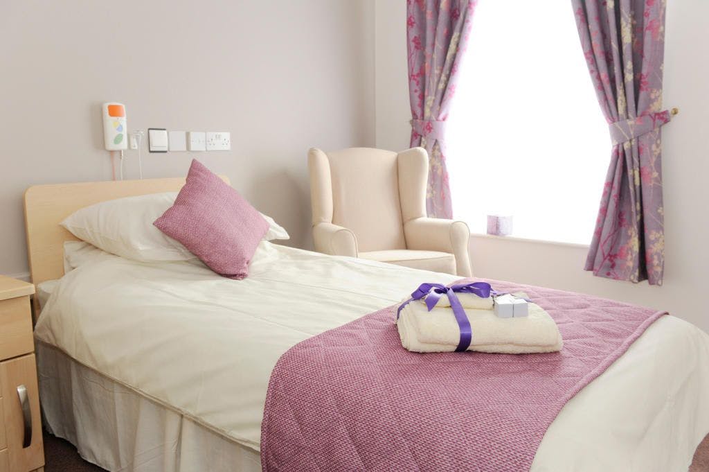Bedroom at Wilton Manor Care Home in Southampton, Hampshire