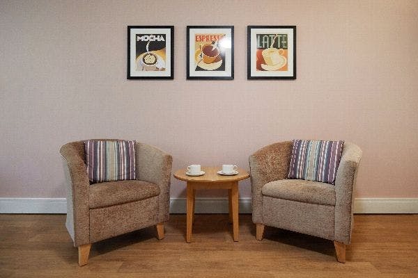 Lounge of Wingham Court Care Home in Esher, Elmbridge