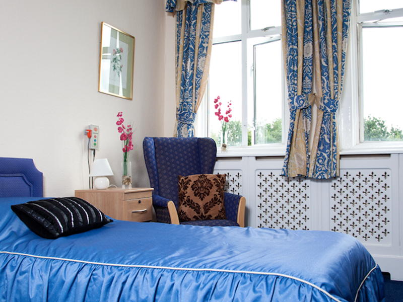 Bedroom at Surrey Heights Care Home in Godlaming, Waverley