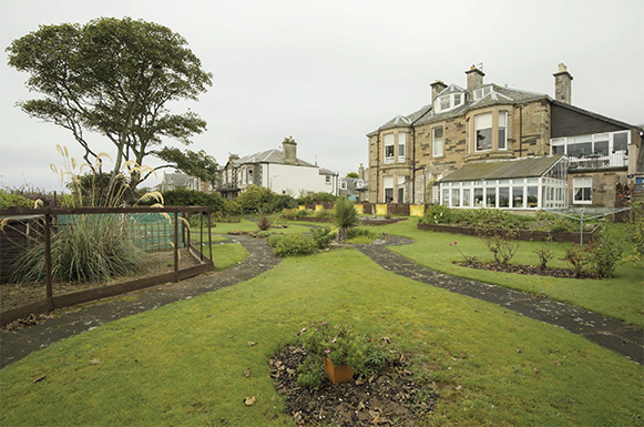 Exterior of Earlsferry House Care Home in Leven, Fife