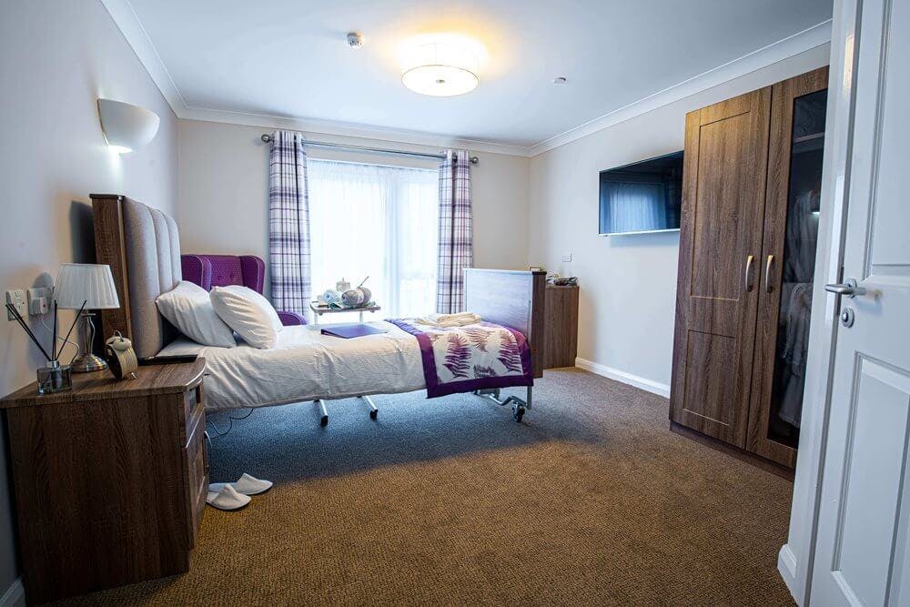 Bedroom at Dashwood Manor Care Home in Basingstoke, Hampshire