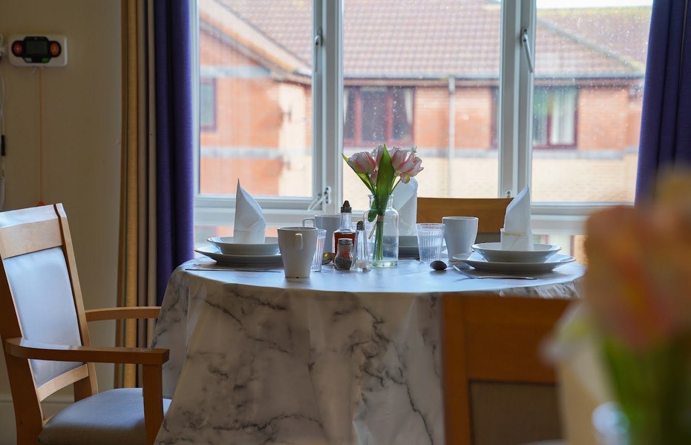 Dining Room Bedroom at Cedar Court Care Home in Seaham, County of Durham