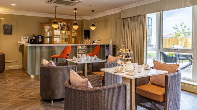 Bar Cafe at Chartwell Manor Care Home in Aylesbury, Buckinghamshire