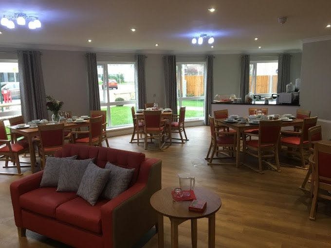 Lounge of Chelmunds Court care home in Solihull, Birmingham