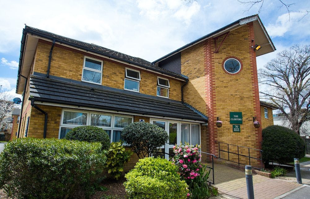 Exterior of Cloisters Care Home in Hounslow, Greater London