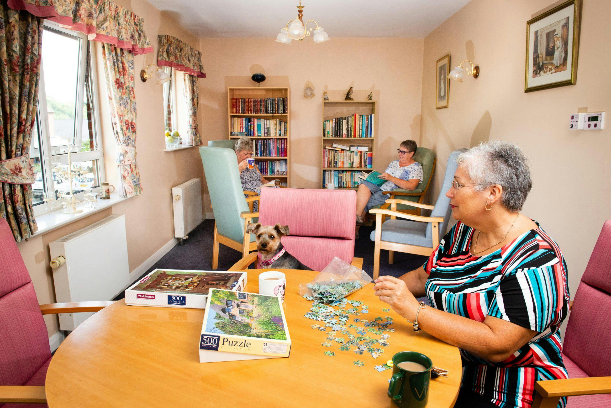 Activity Room of Codnor Park Care Home in Ripley, Derbyshire