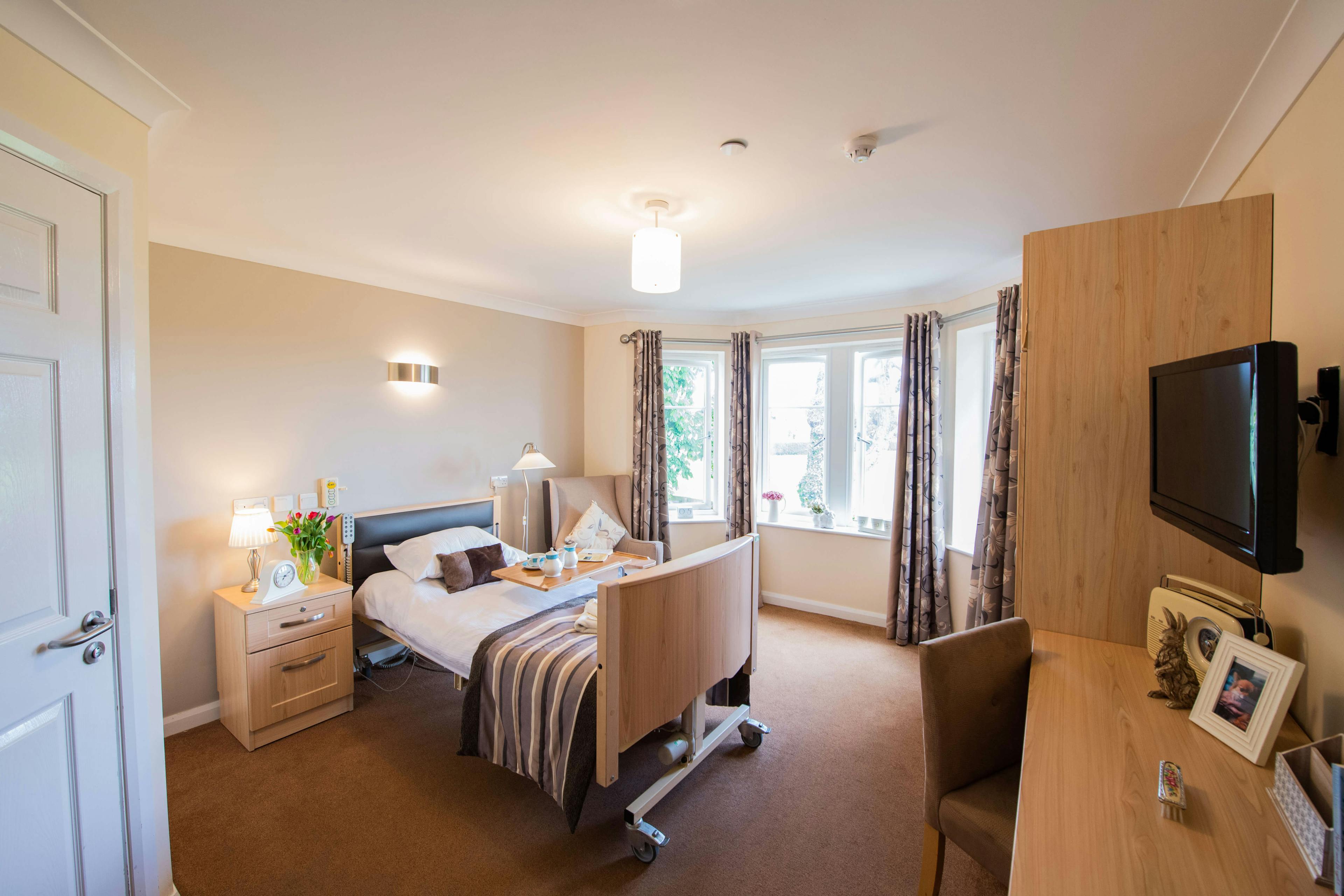 Bedroom at Colne View Care Home in Halstead, Braintree