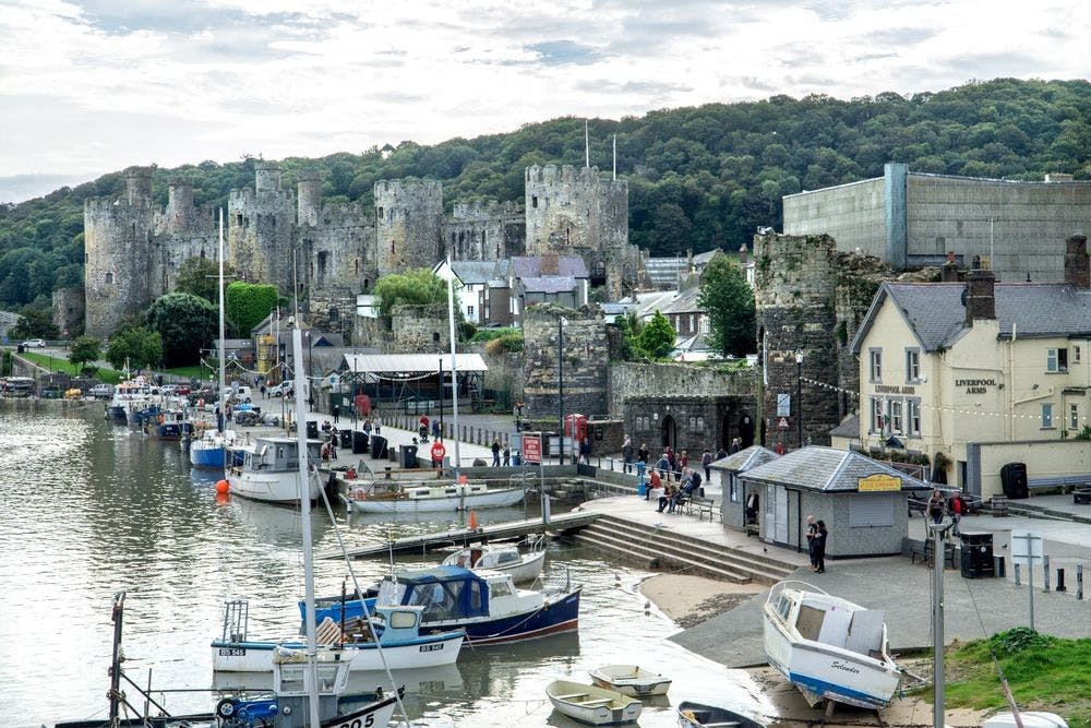 Conwy Harbour in North Wales