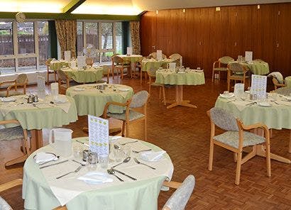 Dining Area of Ruckland Court Care Home in Lincoln, Lincolnshire