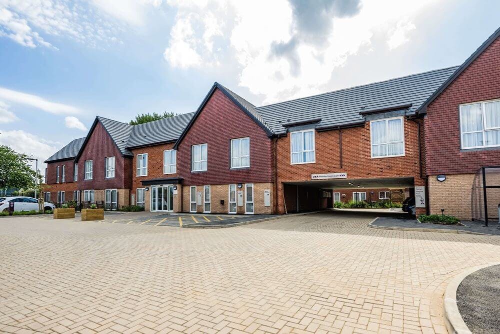 Exterior of Cuttlebrook Hall Care Home in Thame, Oxfordshire