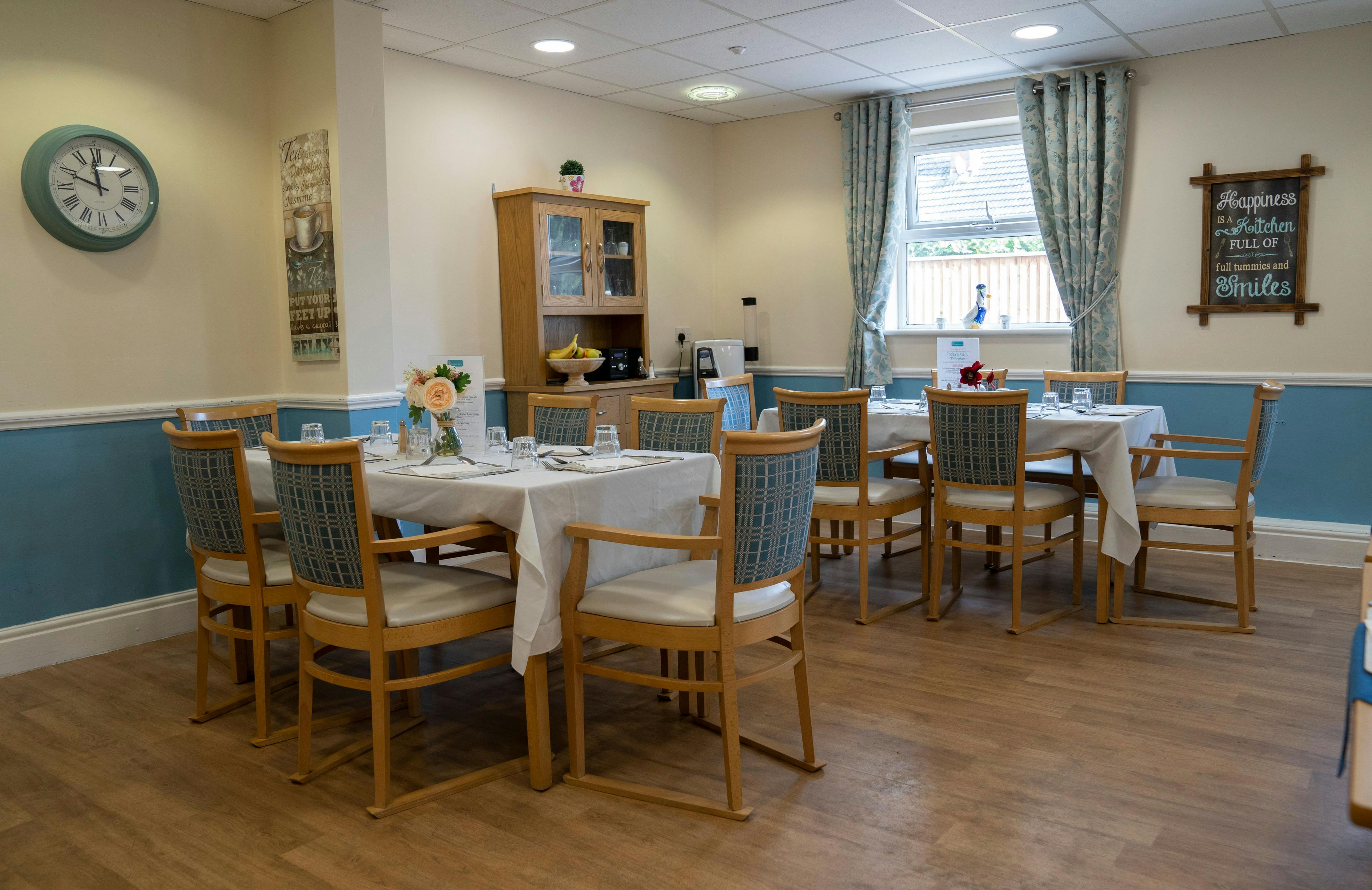 Dining Area at Ravenhurst Residential, Stourport-on-Severn