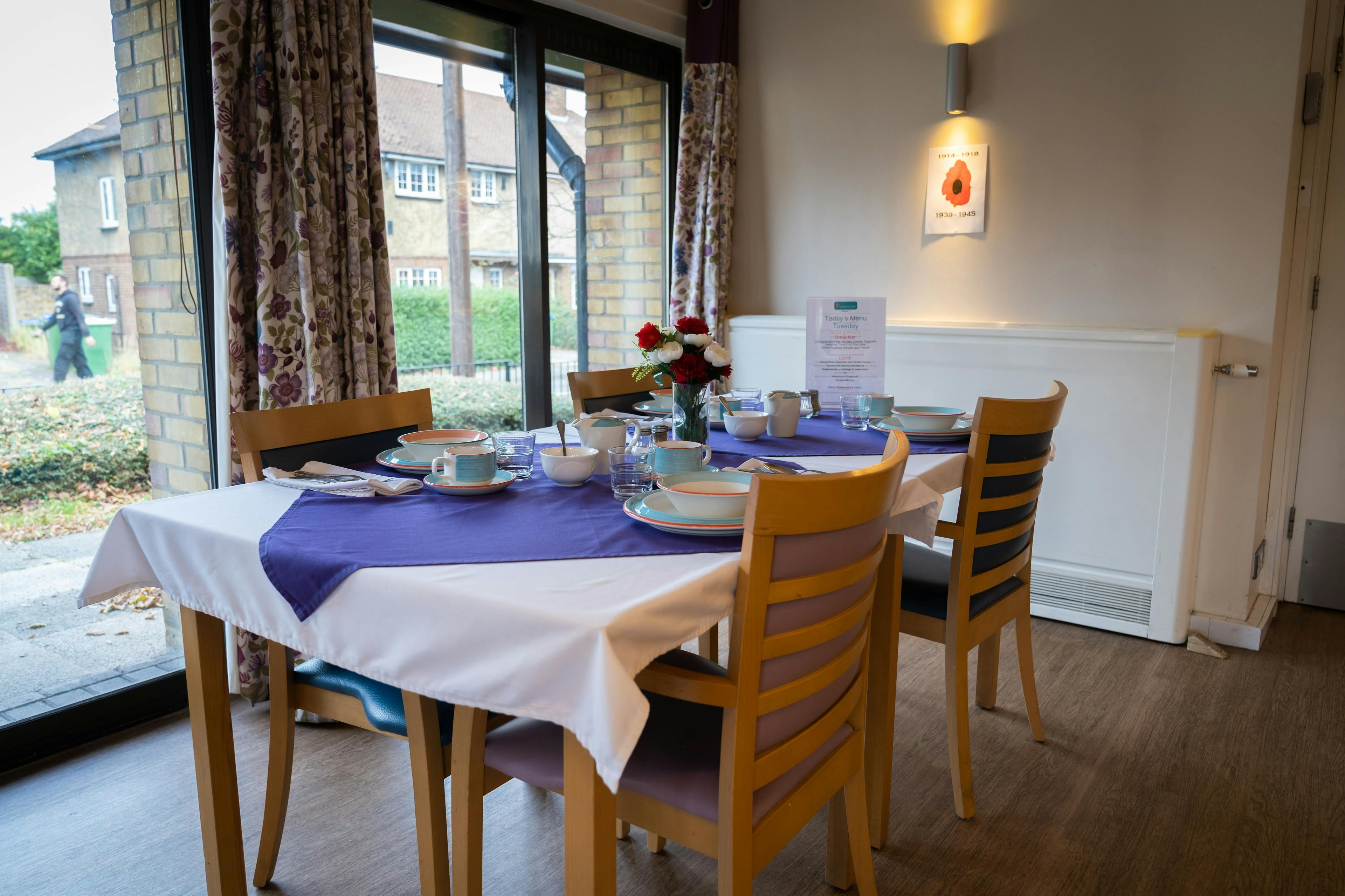 Dining Area at Shaftesbury Court, Erith, Kent