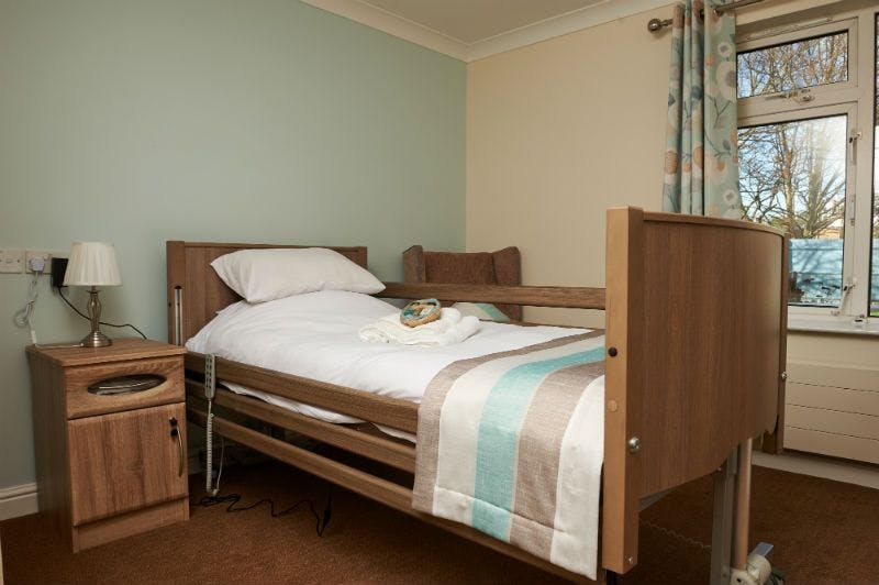 Bedroom at Darlington Court Care Home in Littlehampton, West Sussex