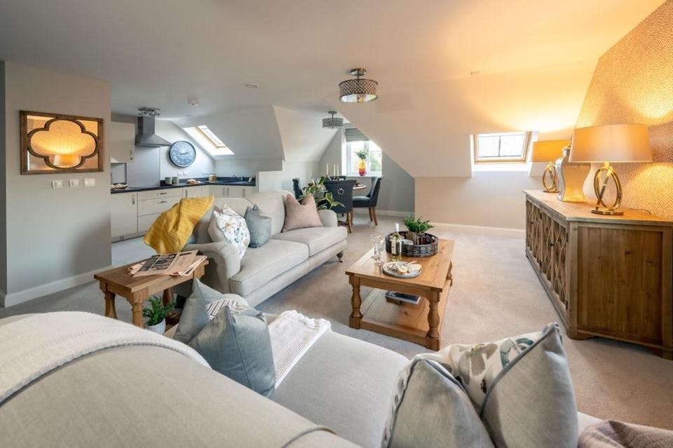 Living Room at Dawson Grange Retirement Development in Ripon, Harrogate