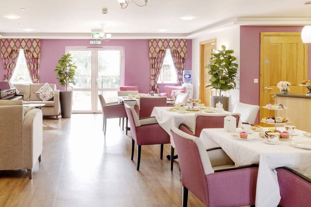 Dining are at De Lucy House Care Home, Diss, Norfolk