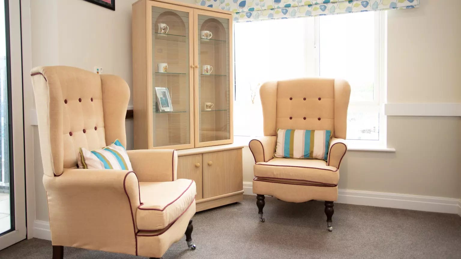 Lounge of Dukeminster Court care home in Dunstable, Bedfordshire