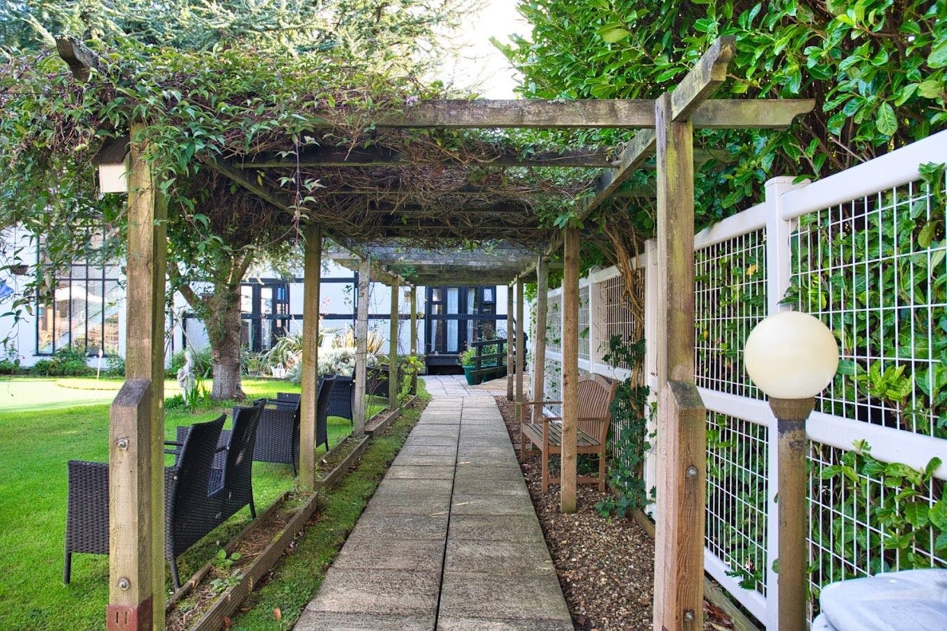Garden at Elburton Heights Care Home in Plymouth, Devon