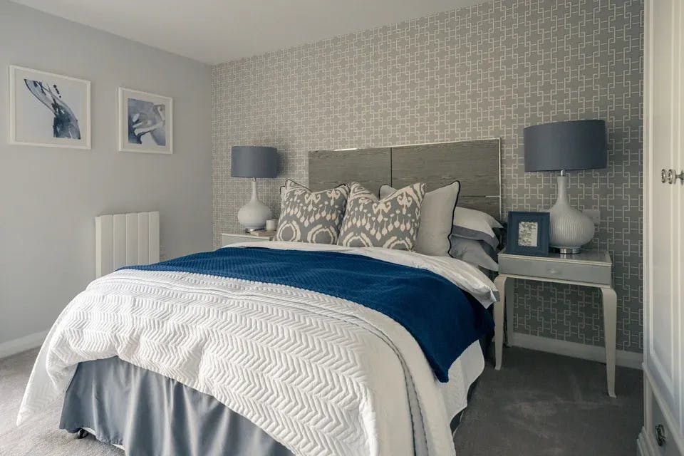 Bedroom at Elderton Place Retirement Apartment in Whitley Bay, Tyne and Wear