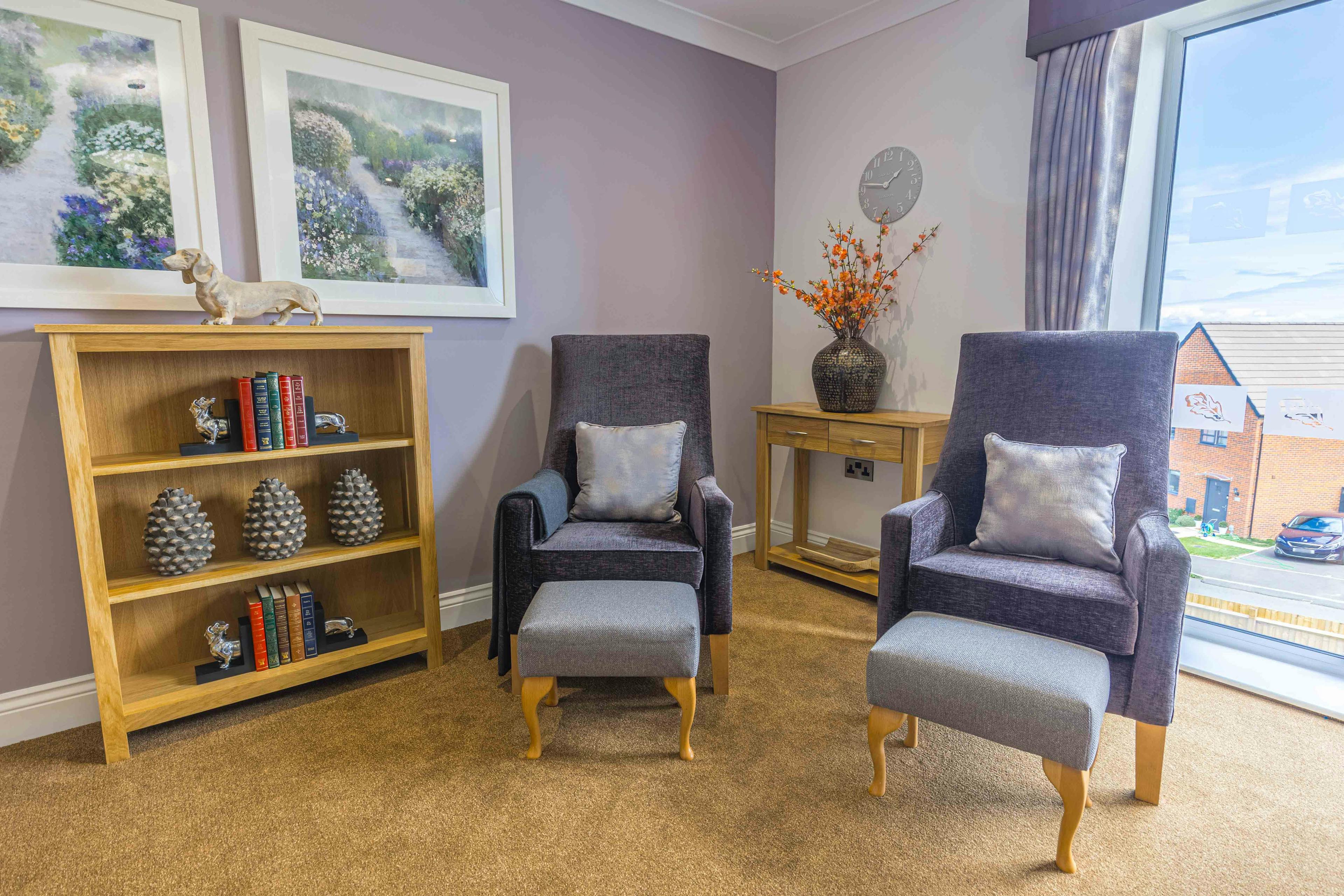 Communal Area at Elgar Court Care Home in Malvern, Worcestershire