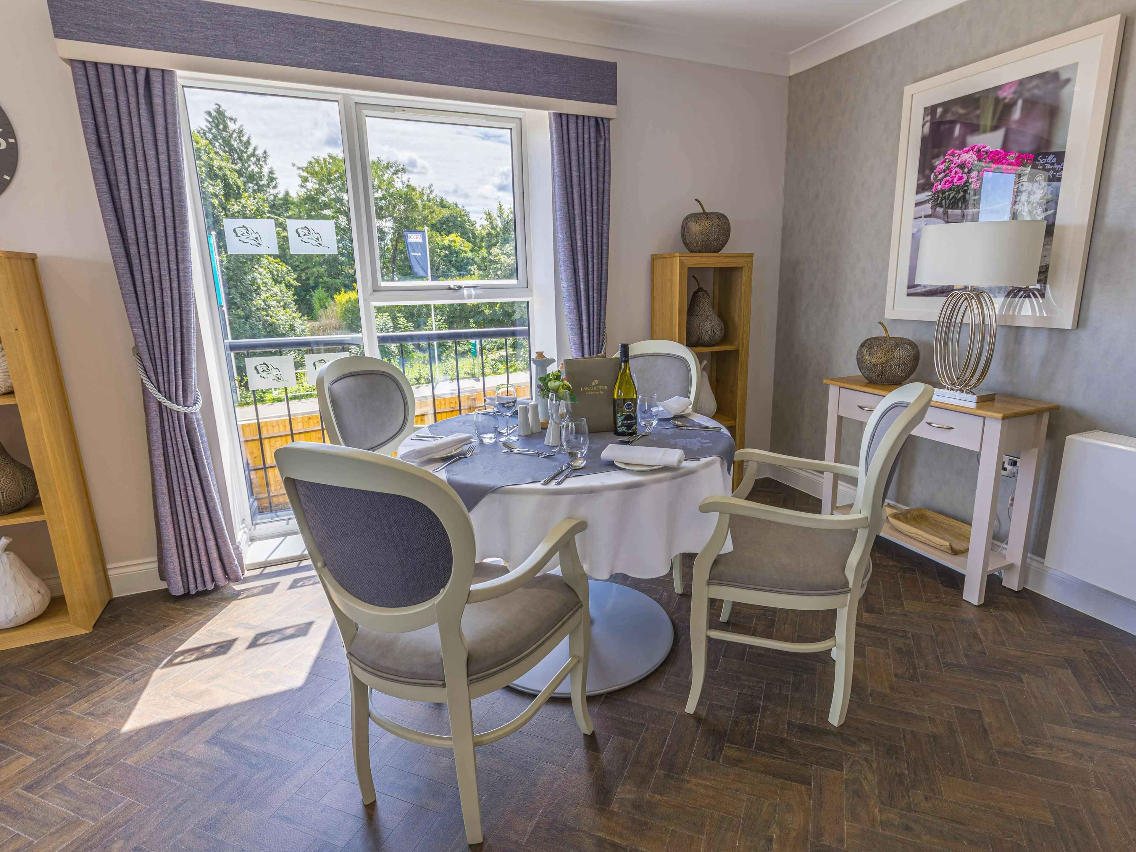 Dining Room at Elgar Court Care Home in Malvern, Worcestershire
