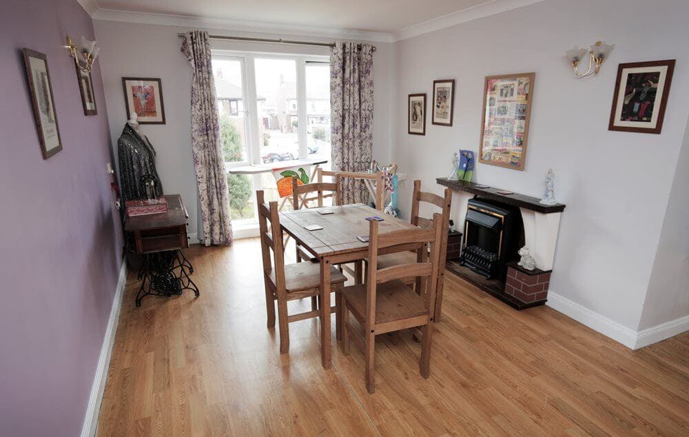 Private dining room of Elwick Grange care home in Hartlepool, County Durham