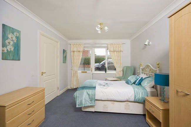 Bedroom of Elwick Grange care home in Hartlepool, County Durham