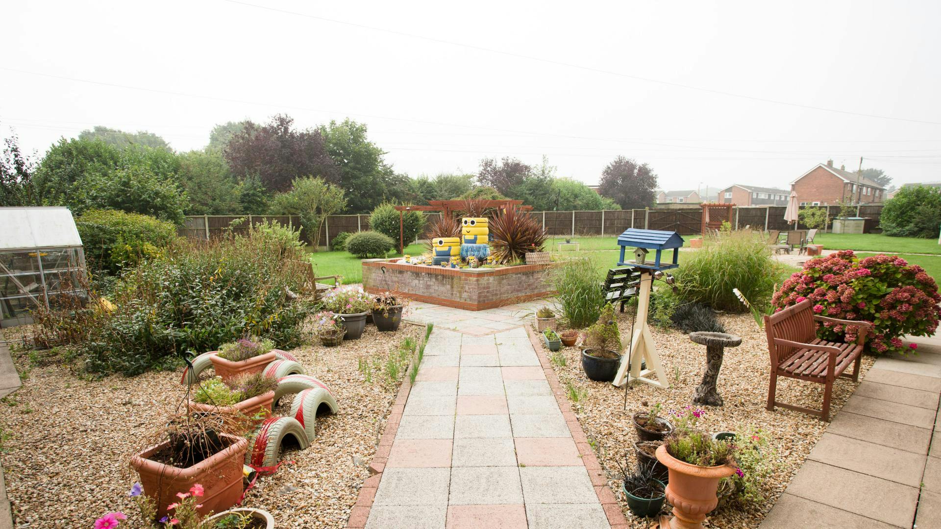 Garden at Ermine House Care Home in Lincoln, Lincolnshire