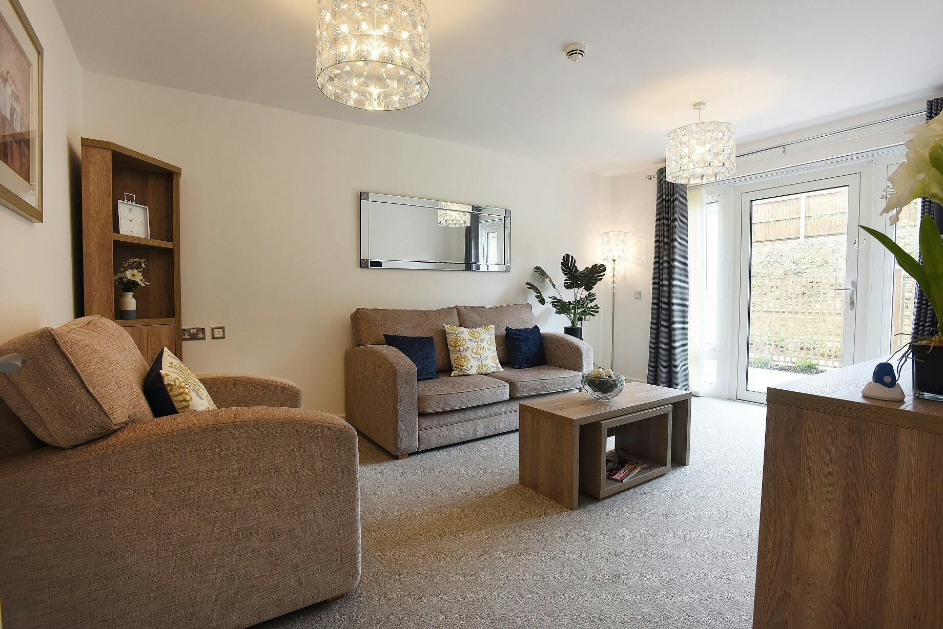 Living Room at Wixams Village Retirement Development in Bedford, Bedfordshire