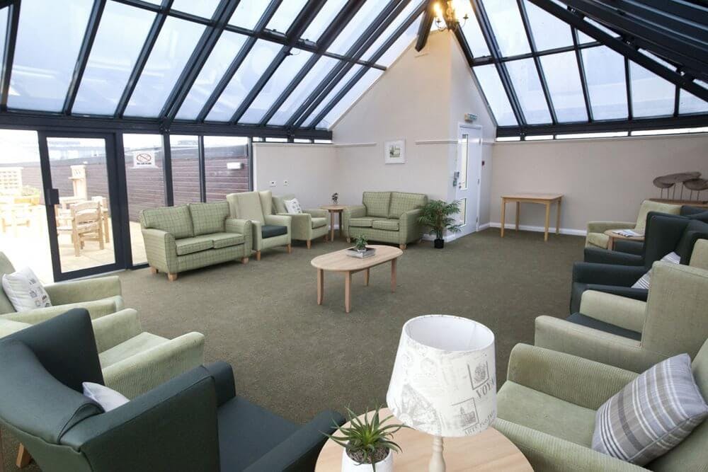 Lounge of Farm Lane care home in London, Greater London